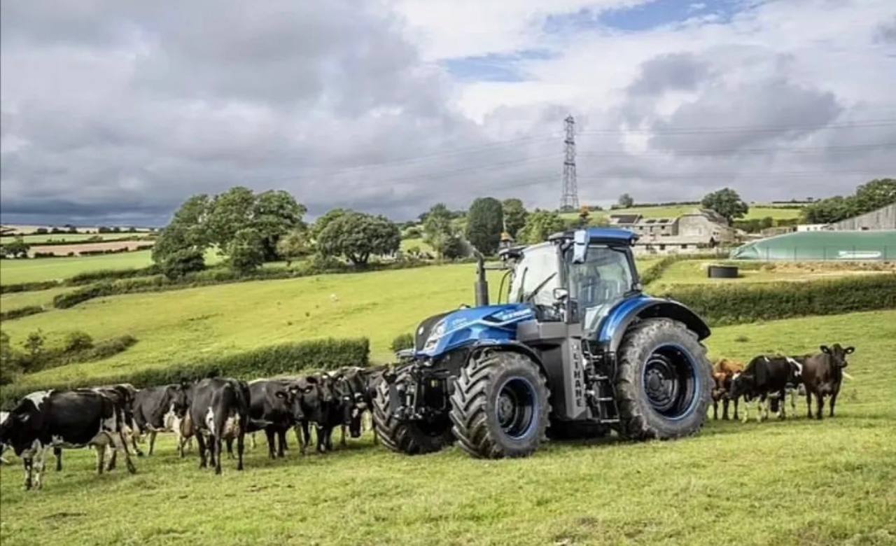 A British company has developed the first tractor in the world to be completely powered by cow dung.